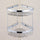 2-Tier Corner Bathroom Basket Shelf Rail Rack