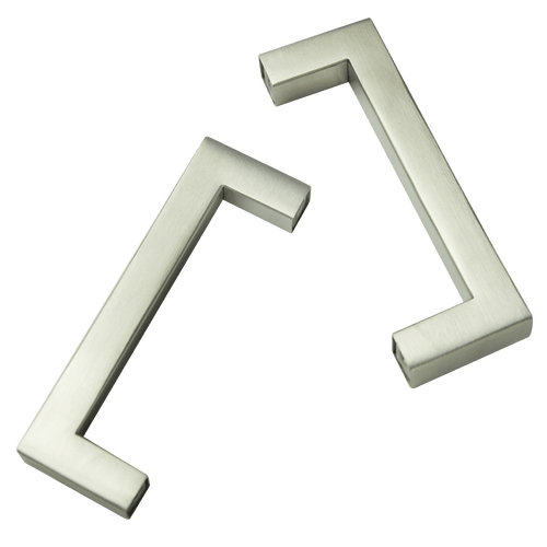 Brushed Nickel Stainless Steel Kitchen Cabinet Square Drawer Pull Door Handles 15-Pack 