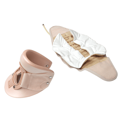 Neck Traction Air Decompression Support Brace Cervical Collar Hand Pump