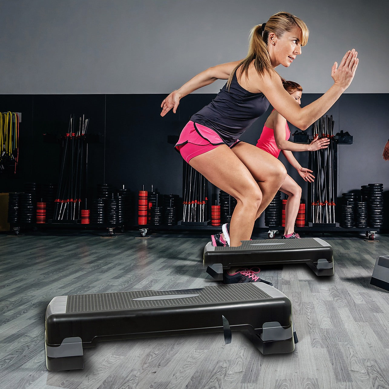 Adjustable Aerobic Step Gym Exercise Fitness Workout - Sports & Fitness >  Home Fitness