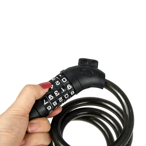 Security 5 Digit Combination Bike Cable Lock with Mounting Bracket