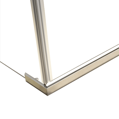 1000 x 800 x 1900mm Framed Safety Glass Pivot Door Shower Screen in CHROME