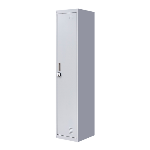 Lockable 1-Door Grey Locker for Home or Office - 4-Digit Combination Lock