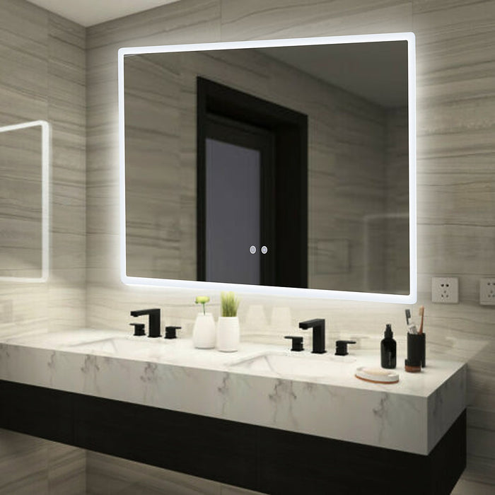 Smart Mirror Bathroom Vanity LED Lighted Wall Mirror 1000x700mm