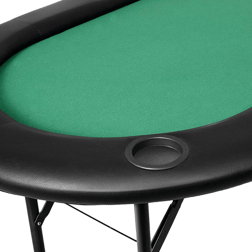 185cm 8 Player Folding Poker Blackjack Table with Cup Holder