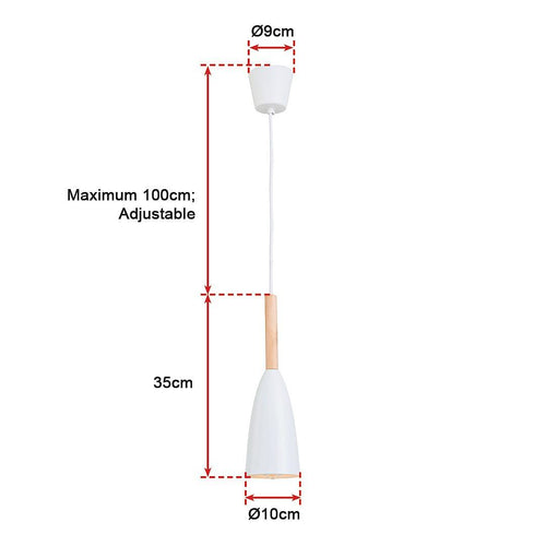 All White Pendant Lighting Kitchen Lamp Modern Pendant Light Bar Wood Ceiling Lights