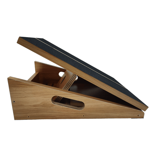Wooden Slant Exercise Board With Adjustable Incline And Non-Slip Surface