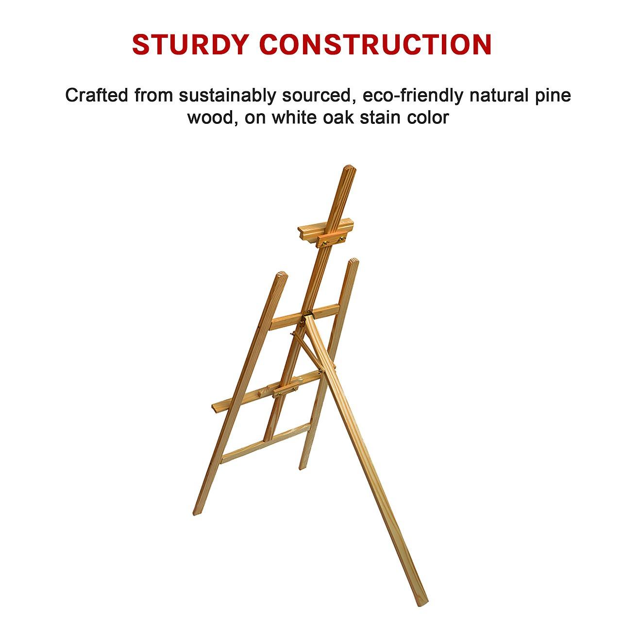 Pine Wood Easel Artist Art Display Painting Shop Tripod Stand Wedding -  Games & Hobbies > Games