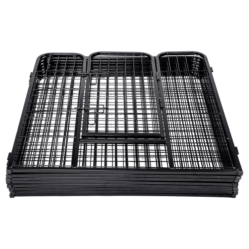 8 Panel Heavy Duty Pet Dog Playpen Puppy Exercise Fence Enclosure Cage