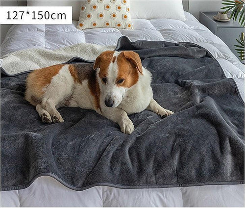 Premium Waterproof Reversible Pet Dog Blanket Bed Protects Couch Bed from Spills