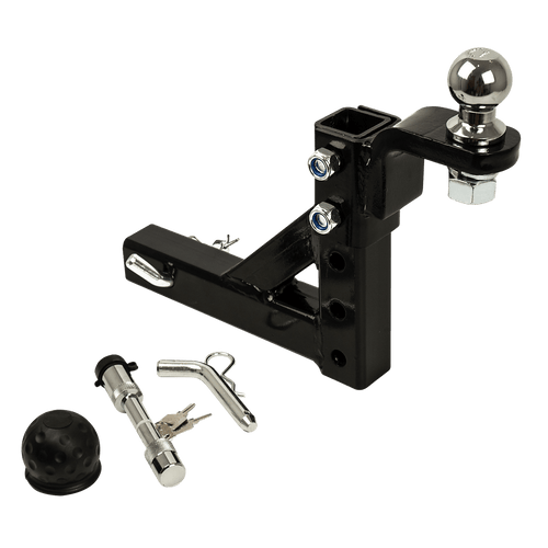 Adjustable Tow Bar Tongue Hitch 50mm Ball Towbar Drop Trailer Caravan 4WD