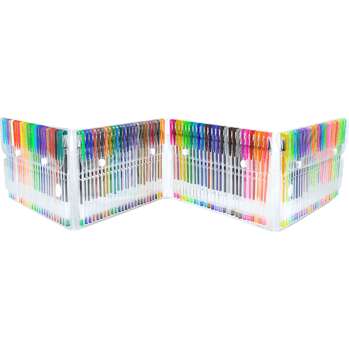 Glitter Gel Pens (100 pack) with 2.5X More Ink - Craft, Kids & Adult Colouring