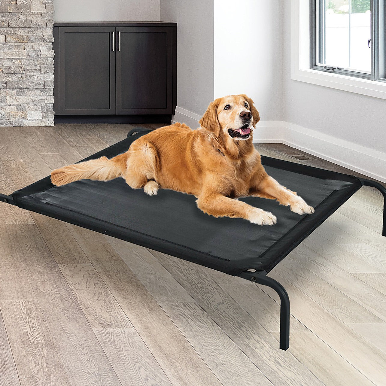 110 x 80cm Elevated Pet Sleep Bed Dog Cat Cool Cot Home Outdoor Folding Portable Home Lifestyle Pet Supplies
