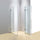 120 x 70cm Frameless 10mm Glass Shower Screen By Della Francesca CHROME Hardware,SQUARE Handle