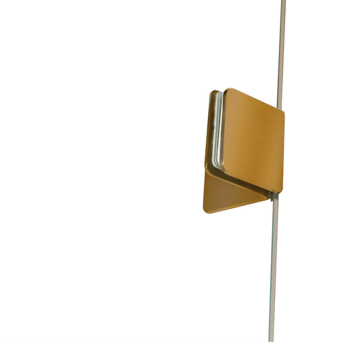 110 x 200cm Wall to Wall Frameless Shower Screen in GOLD Hardware with SQUARE Handle