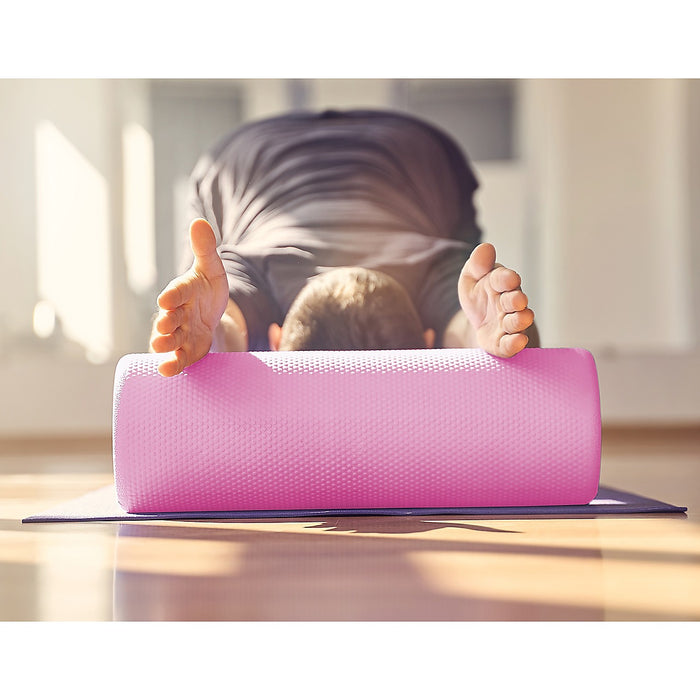 45 x 15cm Physio Yoga Pilates Foam Roller - Pink