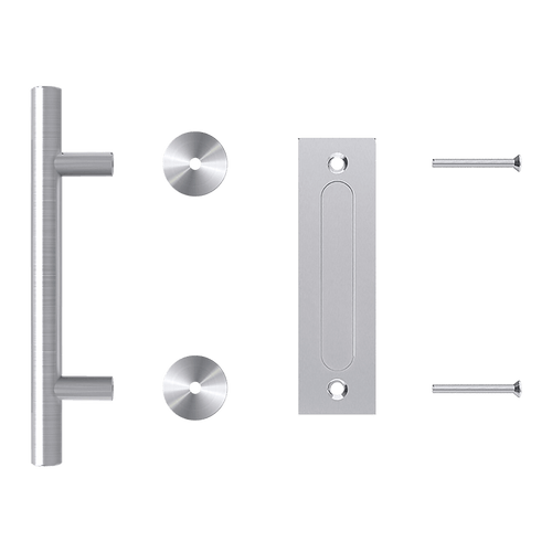 12" Barn Door Handle Sliding Flush Pull Wood Door Gate Hardware Stainless Steel