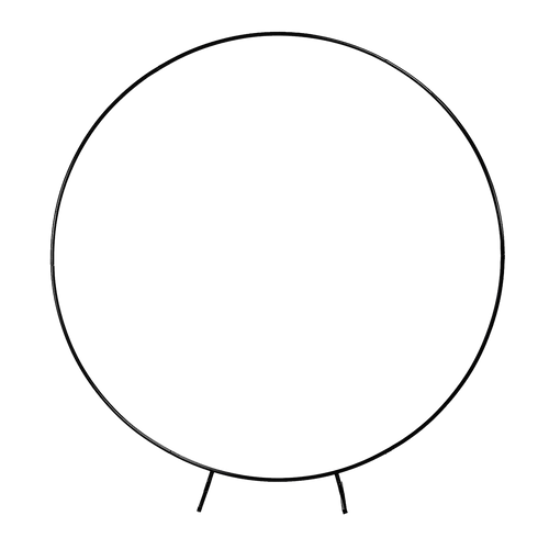 2M Wedding Hoop Round Circle Arch Backdrop Flower Display Stand Frame Background Black
