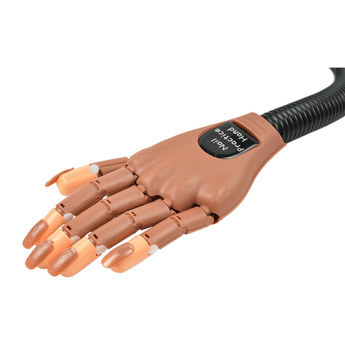 Practice Hand Model for Nail Art Training and Display Manicure with false nails