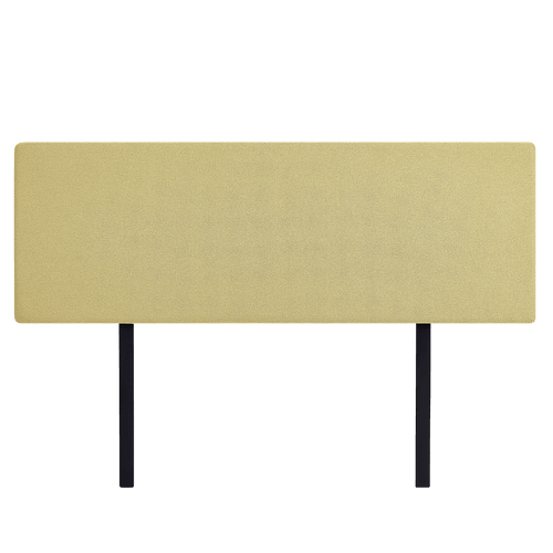 Linen Fabric Rectangular King Bed Deluxe Headboard Bedhead Sulfur Yellow 