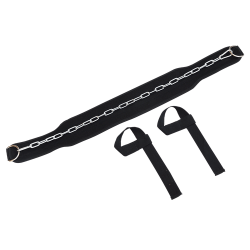 Weight Lifting Belt Gym Back Pull Up Chain Dipping Dip Body Building Training