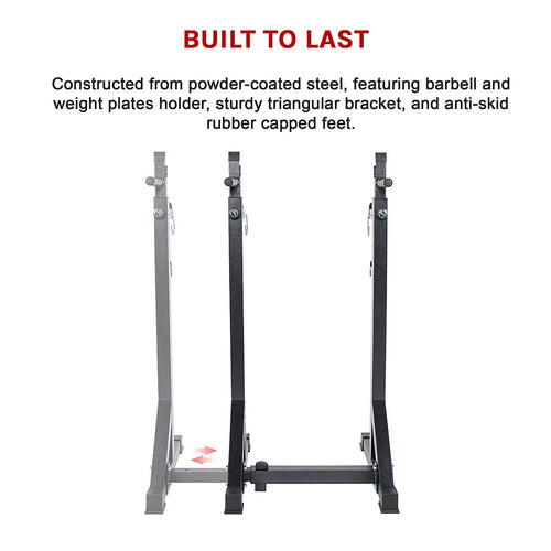 Commercial Squat Rack Adjustable Pair