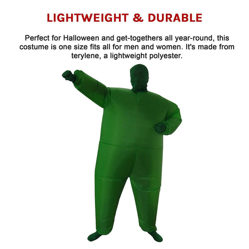 Inflatable Plain Green Fancy Dress Costume