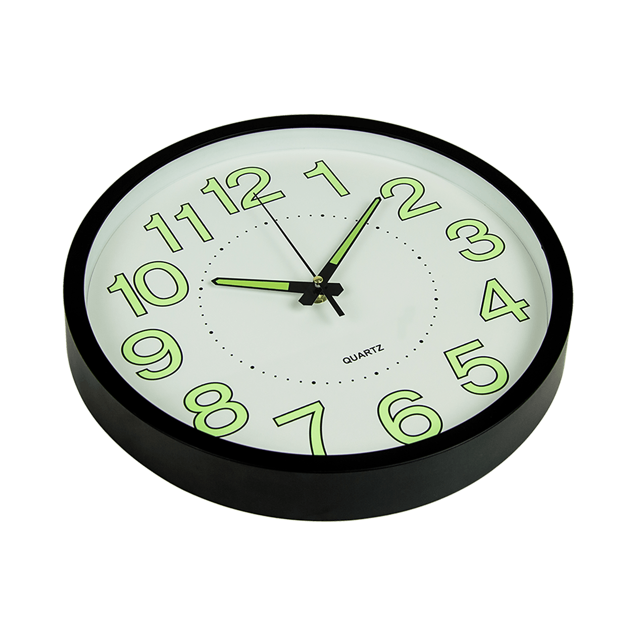 305mm Luminous Wall Clock Glow In The Dark Silent Quartz Indoor