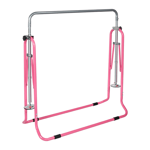 Kids Gymnastics Bars Training Horizontal Bar Monkey Kip Bar Pink