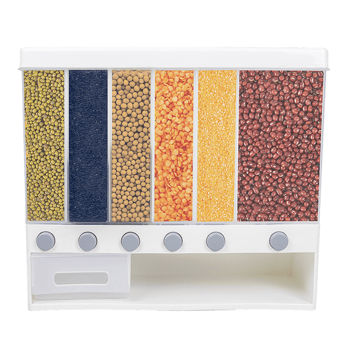 Grain Container Cereal Dispenser 10L Dry Food Rice Flour Storage Box Wall