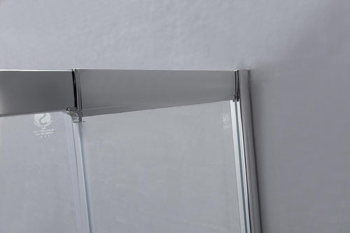 1400-1600mm Sliding Door Safety Glass Shower Screen Chrome By Della Francesca