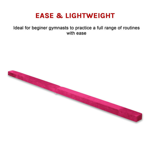 2.2m Gymnastics Folding Balance Beam – Pink Training Equipment