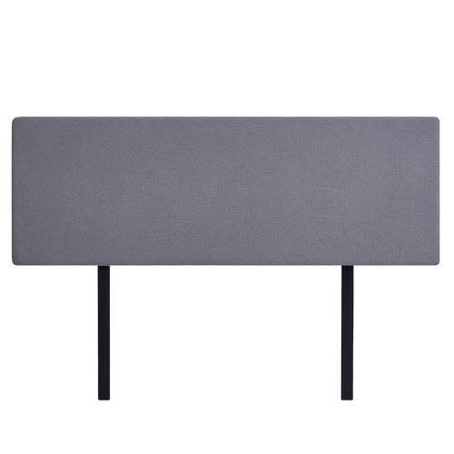 Rectangular King Bed Deluxe Headboard Bedhead Linen Fabric Slate Ash 