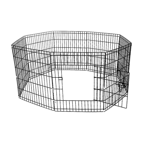 24" 8 Panel Pet Dog Playpen Puppy Exercise Cage Enclosure Fence Play Pen