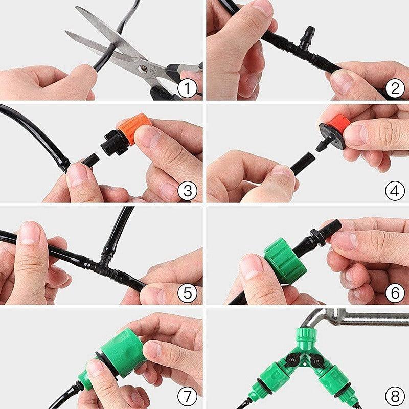 thumbnail image 2 of 82ft Drip Irrigation System Kit With Timer - DIY Garden Watering For Pots & Lawns 2 of 4