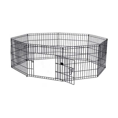 24" 8 Panel Pet Dog Playpen Puppy Exercise Cage Enclosure Fence Play Pen