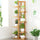 6 Tiers Vertical Bamboo Plant Stand Staged Flower Shelf Rack Outdoor Garden - Wood