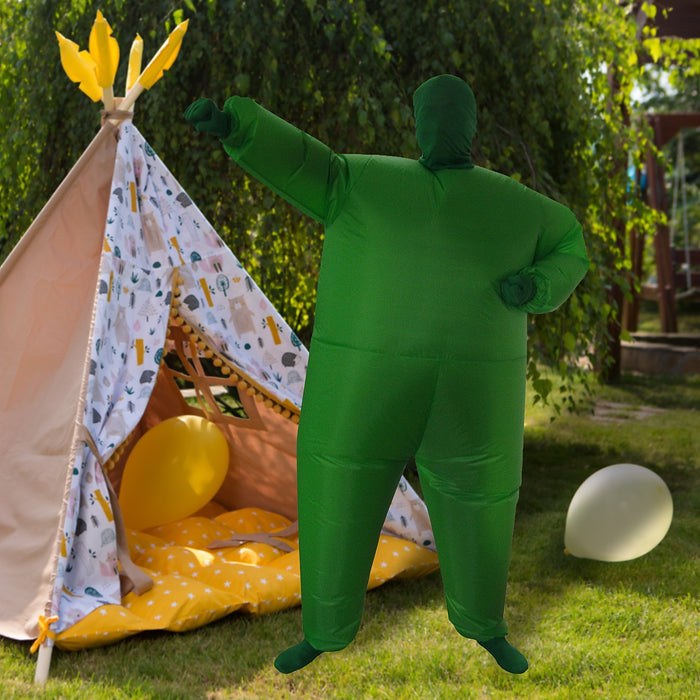Inflatable Plain Green Fancy Dress Costume