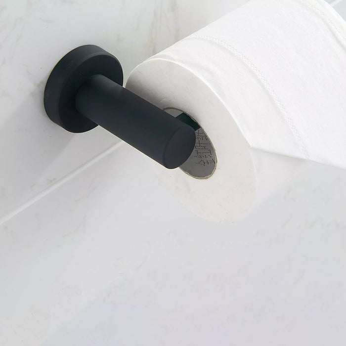 Classic Toilet Paper Holder Bathroom Matte Black Finish