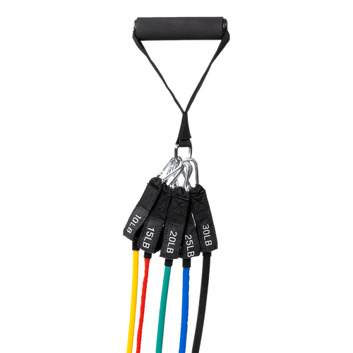 Exercise Pilates Bar Kit Resistance Bands Yoga Fitness Stretch Workout Gym