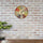 Large Colourful Wall Clock Kitchen  Office Retro Timepiece