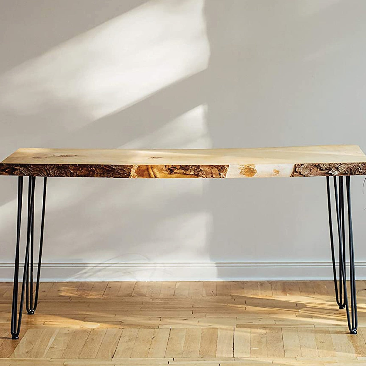 Set of Industrial 3-Rod Retro Hairpin Table Legs 12mm Steel