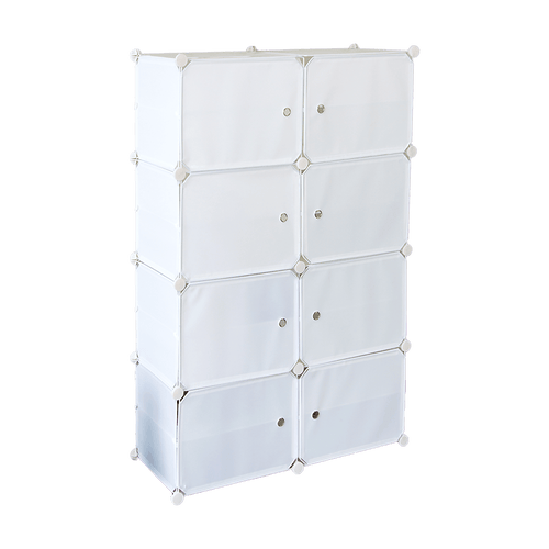 White Cube DIY Shoe Cabinet Rack Storage Portable Stackable Organiser Stand 