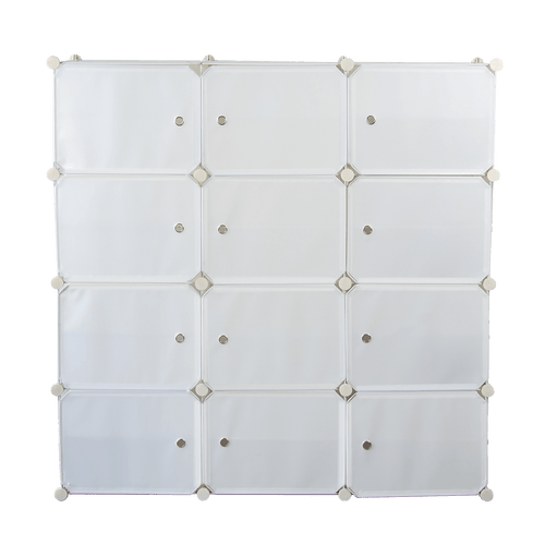 White Cube DIY Shoe Cabinet Rack Storage Portable Stackable Organiser Stand 