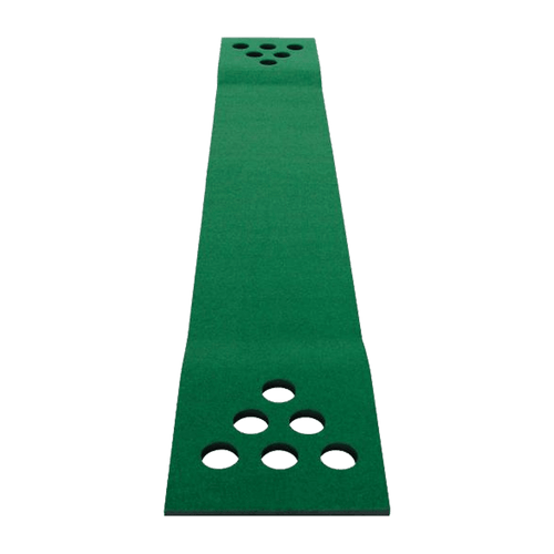 Golf Beer Pong Game Toy Set Green Golf Putting Matt with 2 Putters, 6 Balls