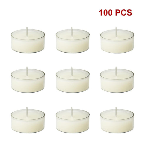 Bulk Buy Unscented SOY WAX Tealights, Soy Wax Tealight Candles - (100pc per set)    