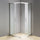 800 x 800mm Sliding Door Nano Safety Glass Shower Screen in CHROME