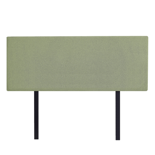 Linen Fabric Rectangular Queen Bed Deluxe Headboard Bedhead Olive Green 