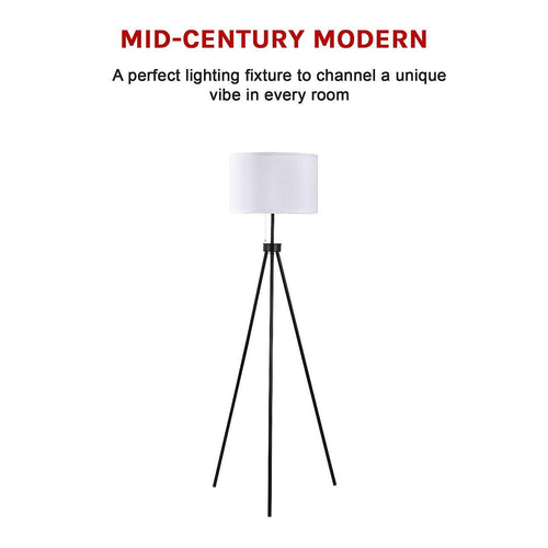 Mid-Century Standing Floor Lamp with Modern Tripod Decor
