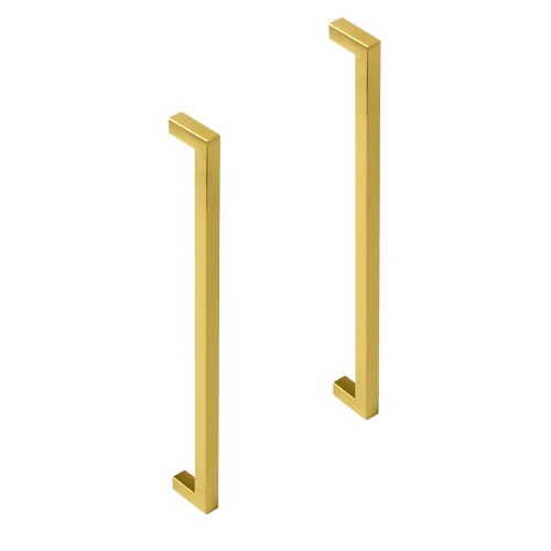 15x Brushed Brass Drawer Pulls Kitchen Cabinet Handles - Gold Finish 256mm
